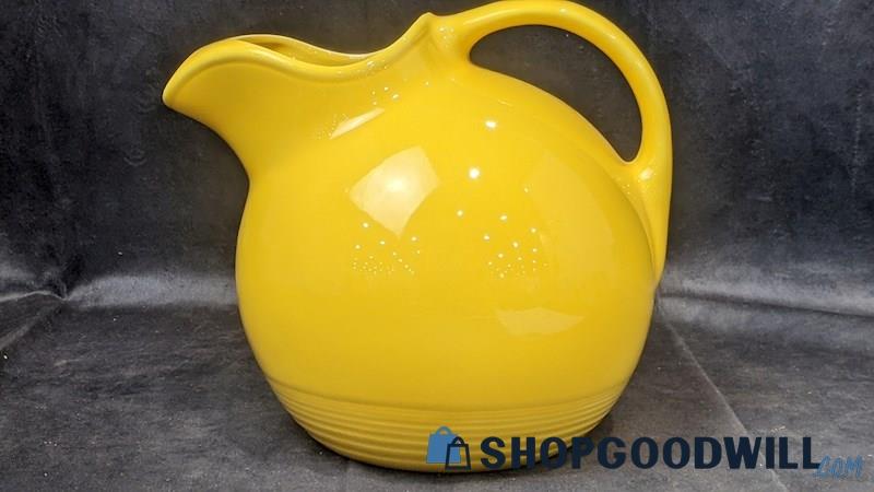 Vintage Yellow Homer Laughlin Fiesta Harlequin Ball Water Pitcher Kitchenware