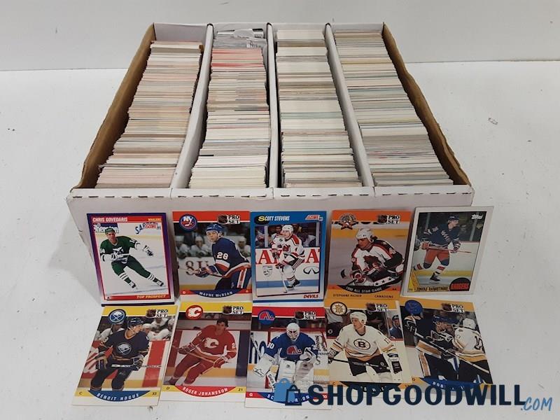 Hockey & Baseball Mixed Sports Cards Lot - 15 POUNDS