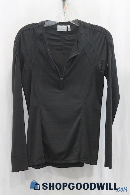 Athleta Women's Black Half Zip Sweater SZ S