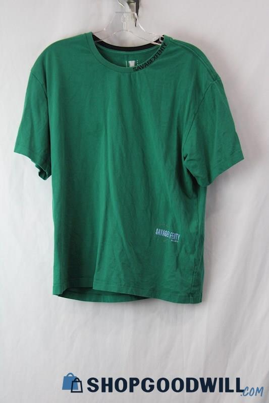 Savage Fenty Men's Green T-Shirt Sz M