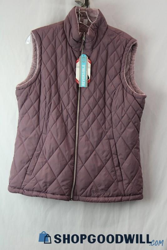 NWT Free Country Women's Purple Reversible Vest Sz XL