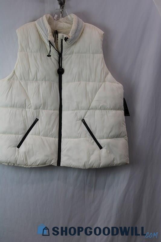 NWT Marc New York Women's White Puffer Vest SZ 3X