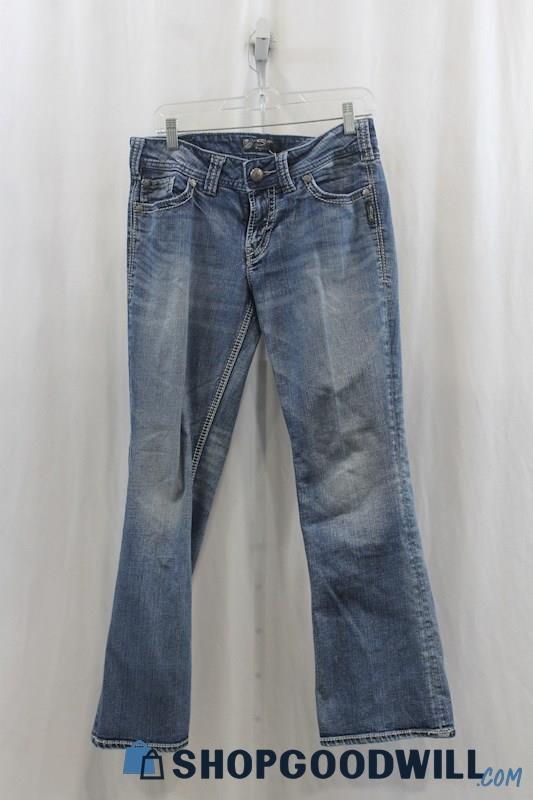 Silver Jeans Womens Blue Washed Bootcut Jeans Sz 29x30