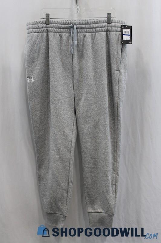 NWT Under Armour Women's Heather Gray Sweatpants SZ XL