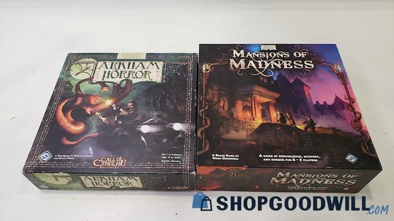 Arkham Horror Call of Cthulhu & Mansions of Madness Horror Board Games IOBs