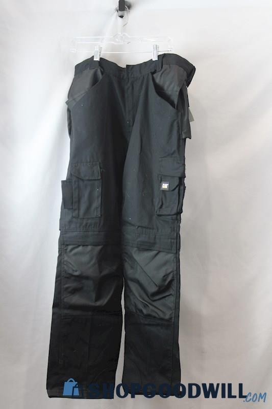 NWT CAT Men's Black Cargos sz 36/34