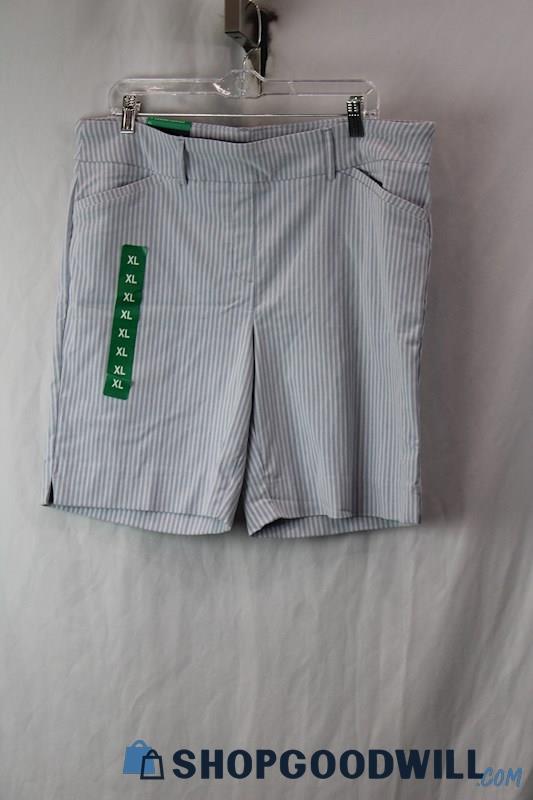 NWT Hilary Radley Men's Blue/White Bermuda Shorts sz XL