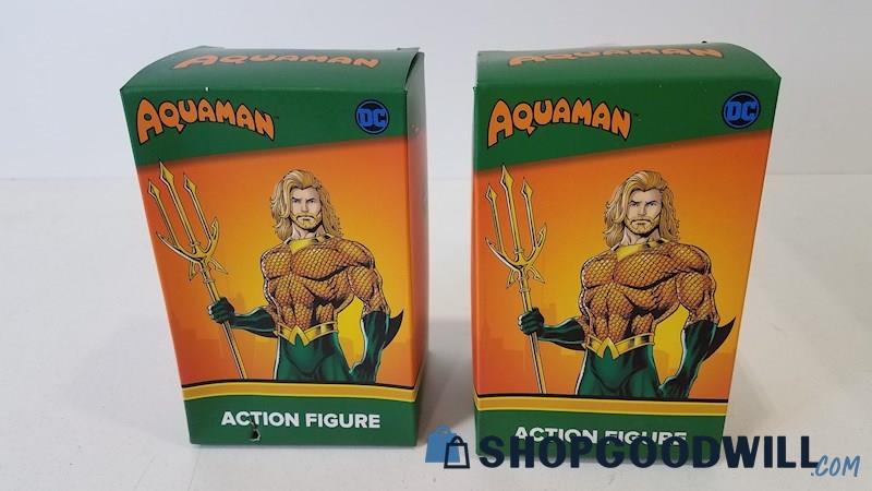 Pair Lootcrate DC Aquaman Collectable Figurines 2023 NIB #TFG1010323