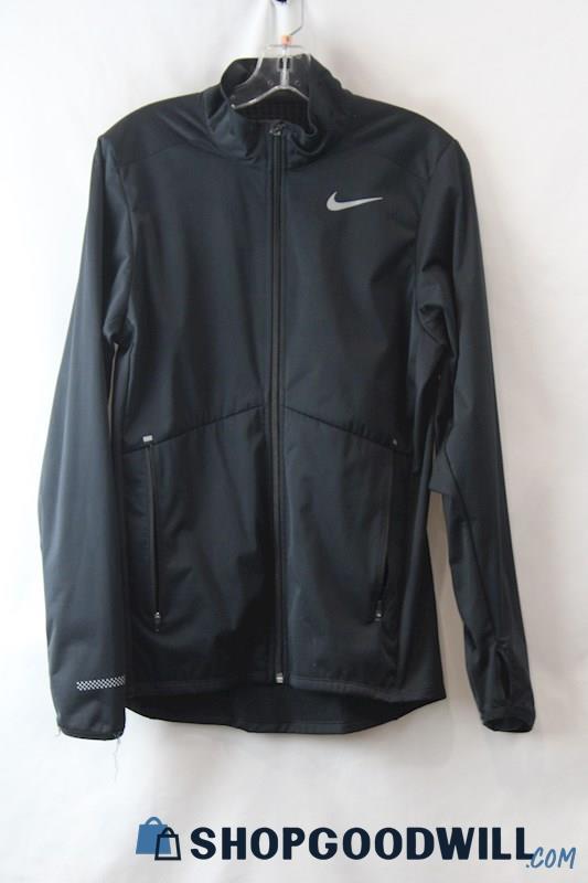 Nike Woman's Black DRI-FIT Full Zip Jacket w/Thumb Holes sz S