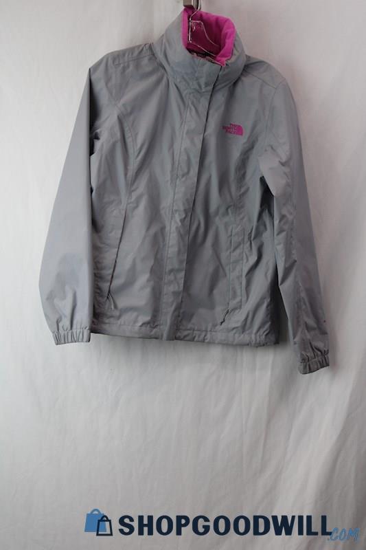 The North Face Women's Gray/Pink Windbreaker SZ SP