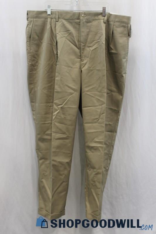 NWT Geoffrey Beene Men's Brown Canvas Pant SZ 44x32