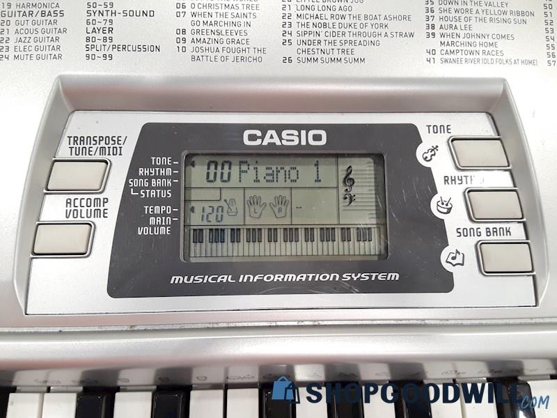 Casio CTK-496 Digital Electronic Piano Keyboard POWERS ON