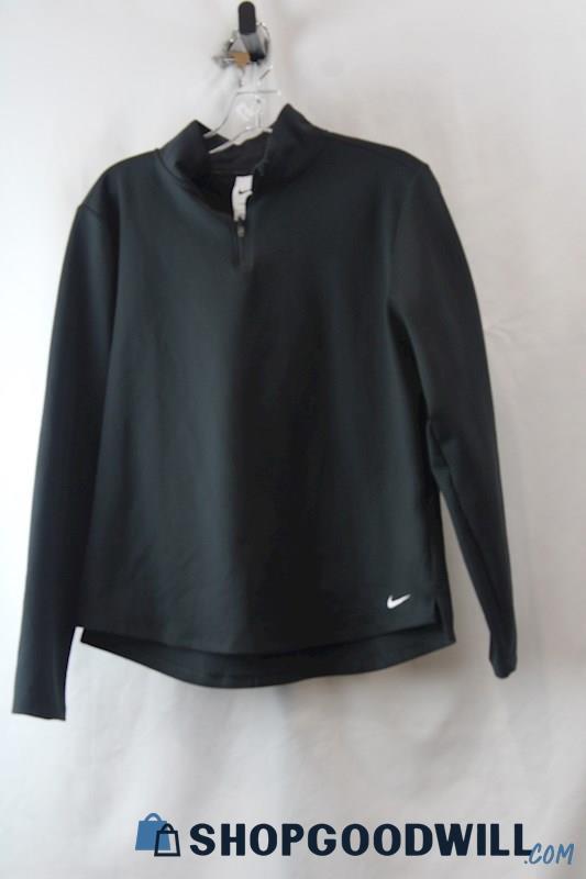 Nike Women's Black Quarter Zip Sweater SZ L