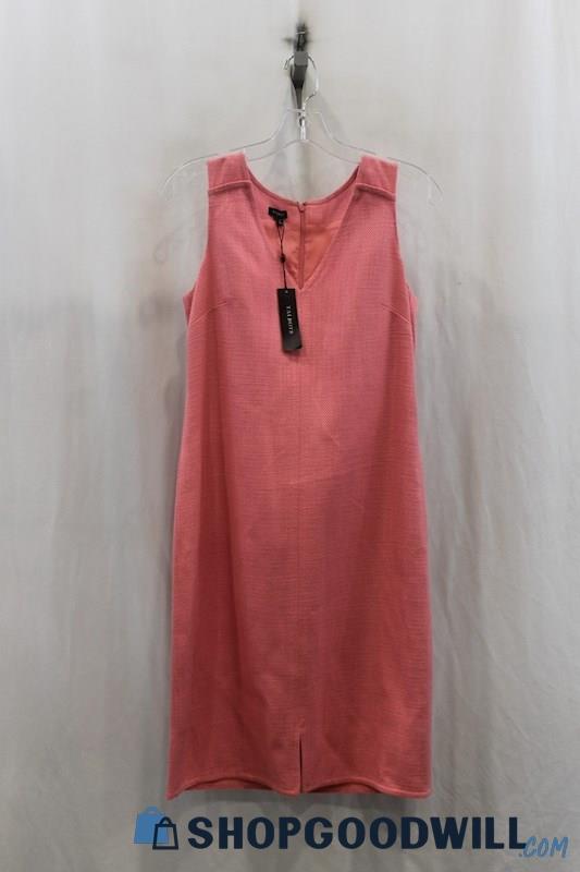 NWT Talbots Women's Pink Tweed Sheath Dress SZ 4