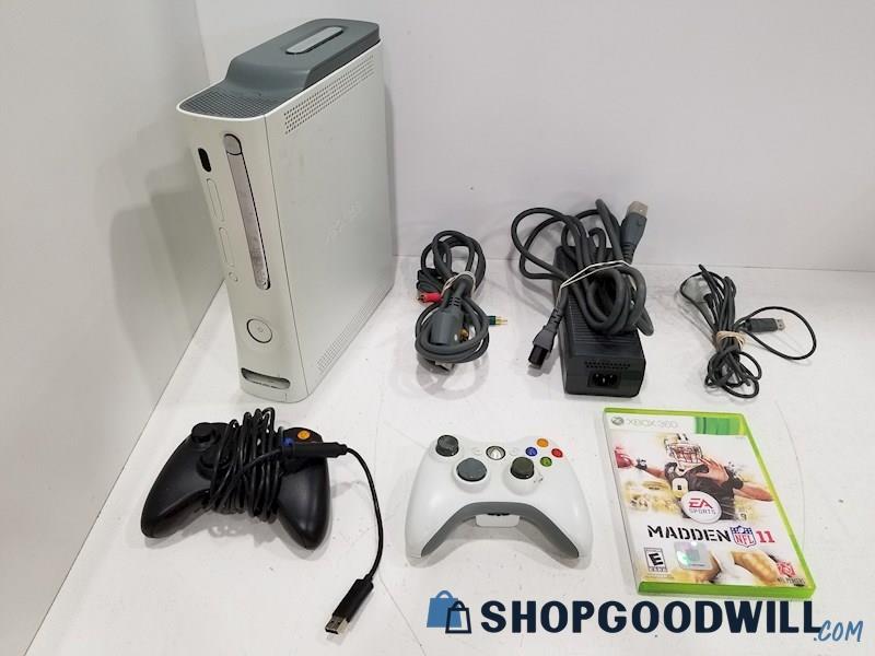 XBOX 360 Falcon Console w/ Game, Cords, Controllers - TESTED