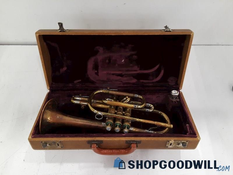 F.E. Olds & Sons Ambassador Trumpet SN#63100 w/Vincent Bach 7C Mouthpiece & Case