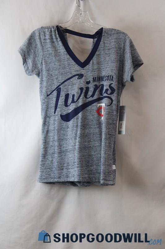 NWT Touch Stadium MLB Woman's Minnesota Twins Gray T-Shirt sz S