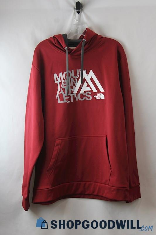 The North Face Men's Red Pullover Logo Hoodie sz 2XL
