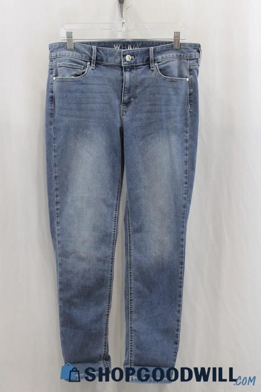 NWT White House Black Market Women's Blue Denim Girlfriend Jeans SZ 4