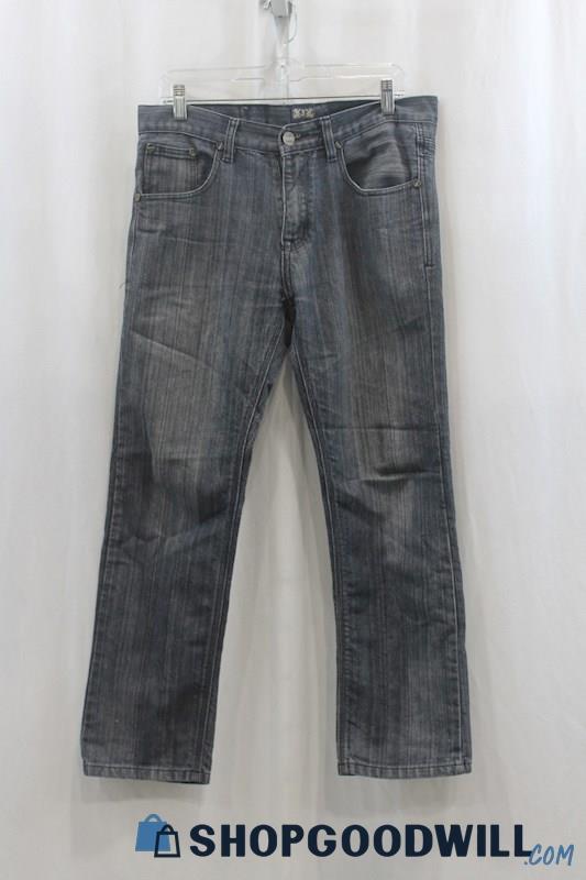 FUSAI Men's Dark Gray Straight Leg Jean SZ 32x30