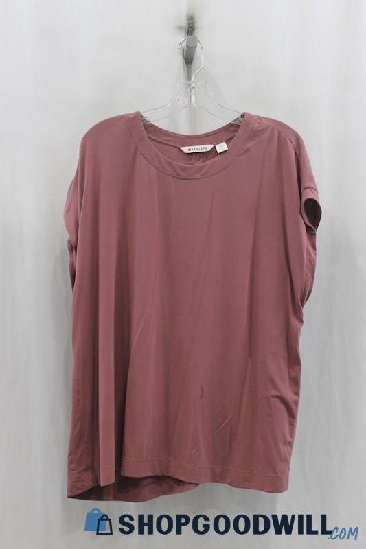 Athleta Womens Mauve Basic Shirt Sz 2X