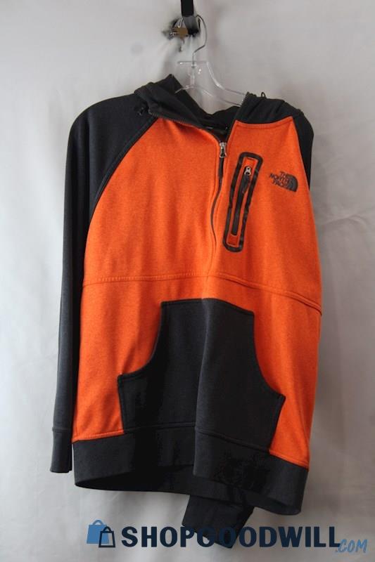 The North Face Men's Orange Full Zip Sweater SZ L