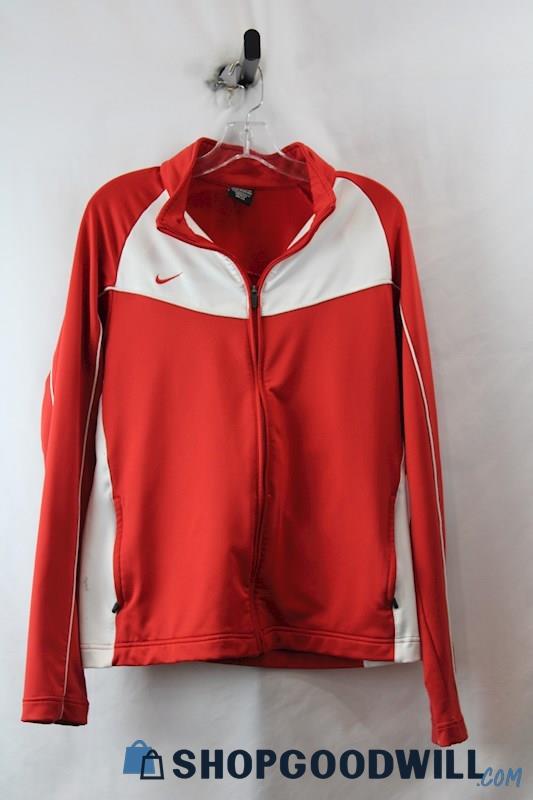 Nike Men's Red Full Zip Sweater sz XL