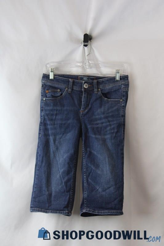 Denim by Tommy Bahama Women's Dark Blue Denim Capri Jean SZ 2