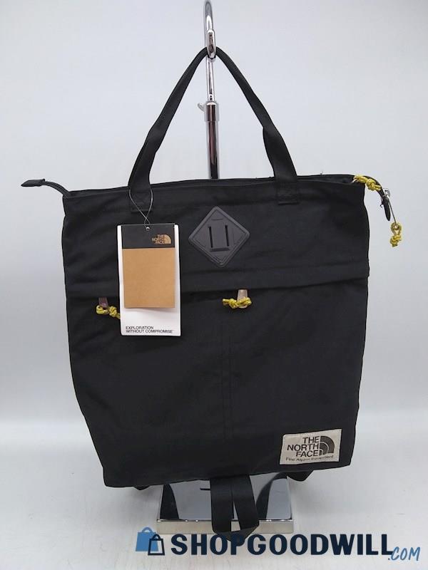 The North Face Berkeley Black Nylon Satchel/ Backpack Handbag Purse 