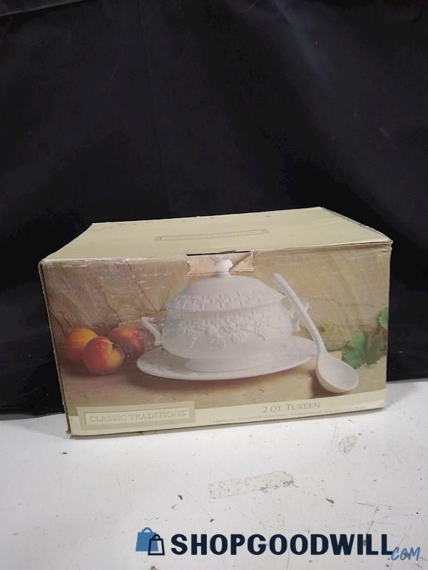 Vintage Sanor Ceramica Piece Soup Tureen Set