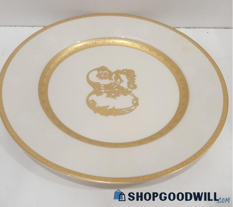 Vintage Mikasa Fine China 50th Golden Anniversary Plate Gold Encrusted Bands