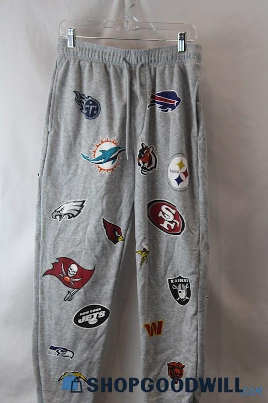 NFL Woman's Gray NFL Logo  Joggers sz S