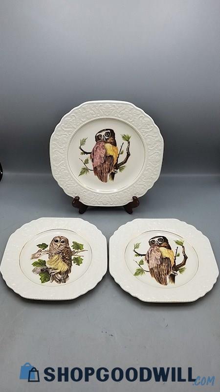 3PC VTG Lord Nelson + Stratford Owl Collector Plates