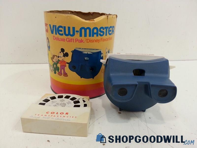 VTG Gaf View Master Deluxe Lighted/Battery Operated W/25 Reels Mixed Lot