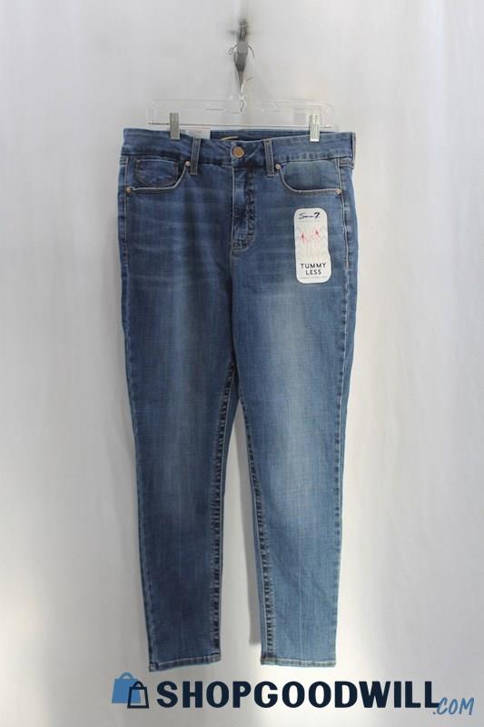 NWT Seven7 Womens Blue Skinny Jeans Sz 14