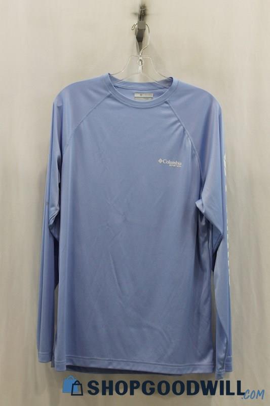 Columbia Mens Baby Blue Sweatshirt Sz S