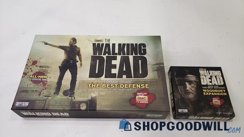 The Walking Dead Board Game: The Best Defense + SEALED Woodbury Expansion 