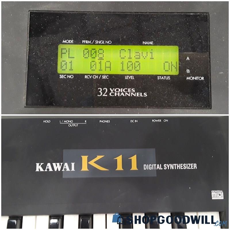 Kawai K11 Digital Synthesizer Piano Keyboard w/Power Cord *POWERS ON