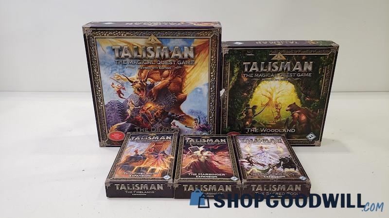 Talisman The Magical Quest Game Revised 4th Edition Game Lot w/Expansions 