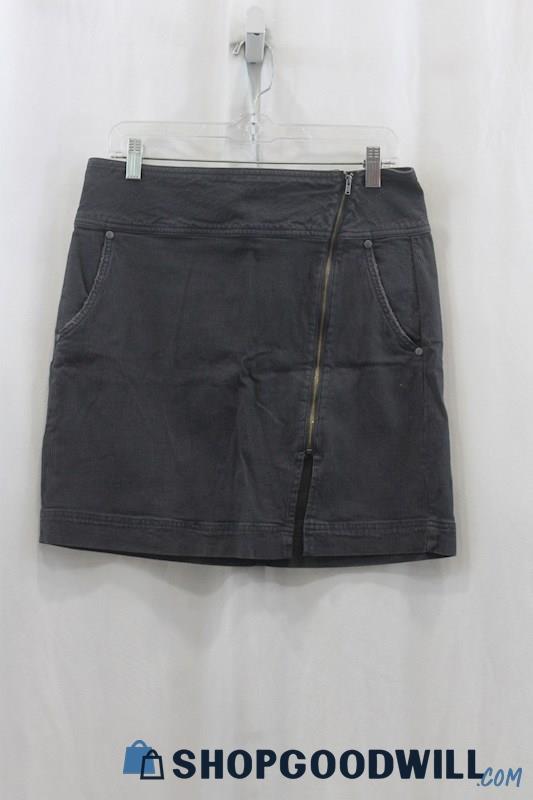prAna Women's Dark Gray Pencil Denim Skirt SZ 6