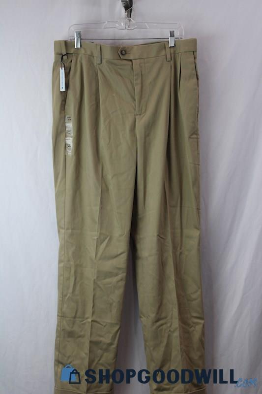 NWT Croft & Barrow Men's Khaki Pants Sz 34x32