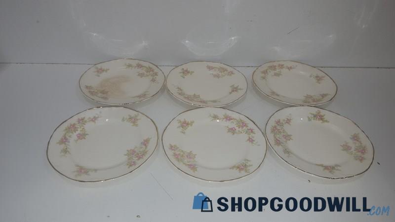 Taylor Smith Bread Plates Lot - Has Some Wear On One Plate