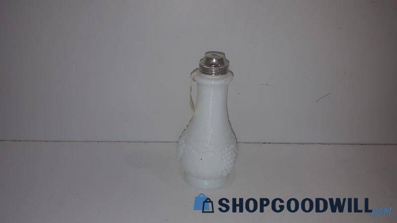 Appears To Be White Milk Glass Kitchen Bottle