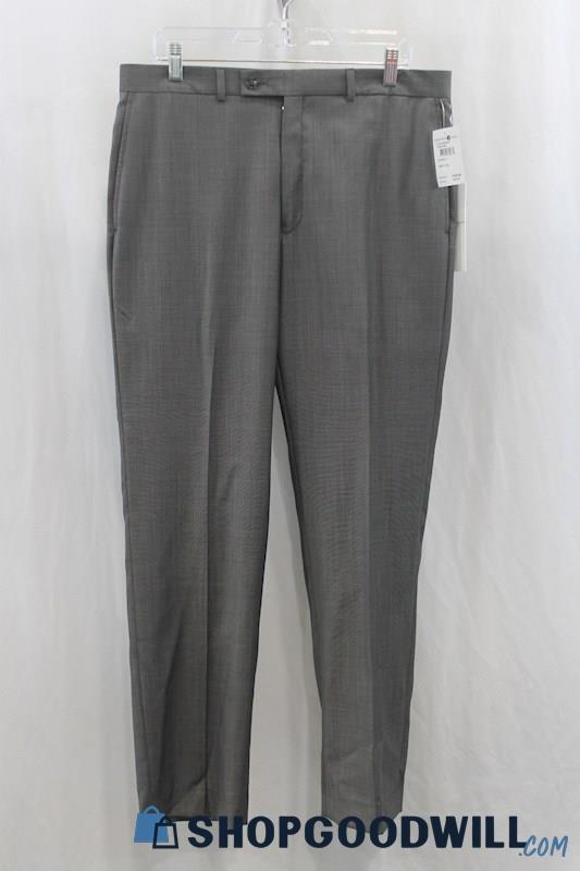 NWT Calvin Klein Men's Grey Dress Pant SZ 34x32
