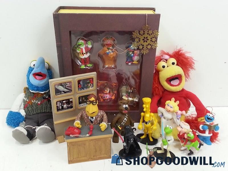 Muppets 6 Tree Ornaments Set/Gonzo&Fraggle Rock Plush/6 Star Wars/Newsman Set