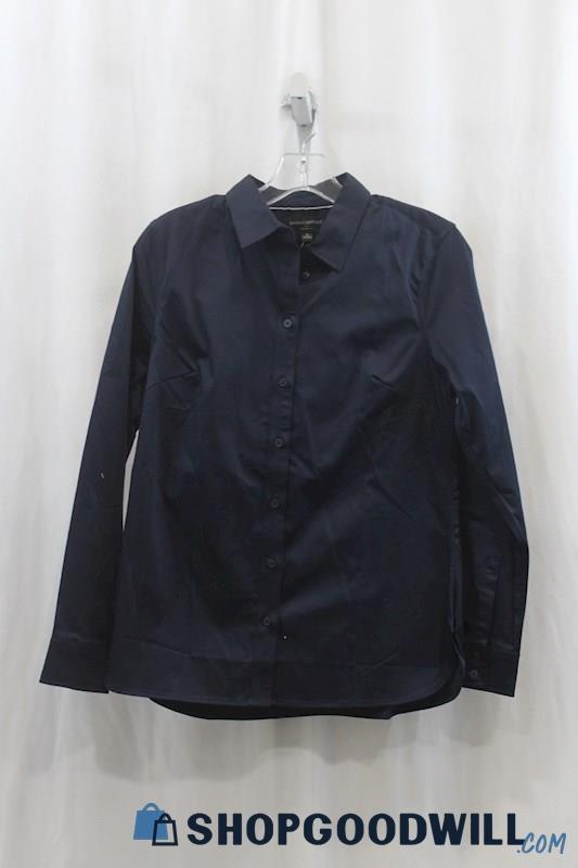 NWT Banana Republic Womens Navy Button Down Shirt Sz 4