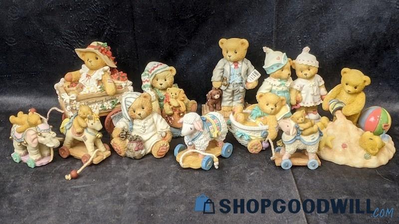 10pcs Vintage Cherished Teddies Bear Figurines Sheep Elephants Beach Mayor Sleep