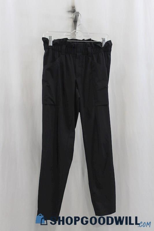 Athleta Womens Black Paperbag Pants Sz 4