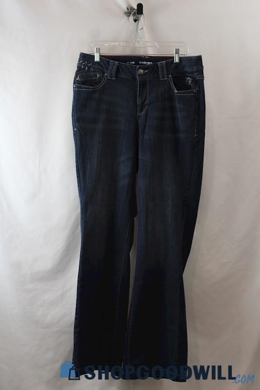 Lane Bryant Women's Dark Blue Flare Jean SZ 14 T