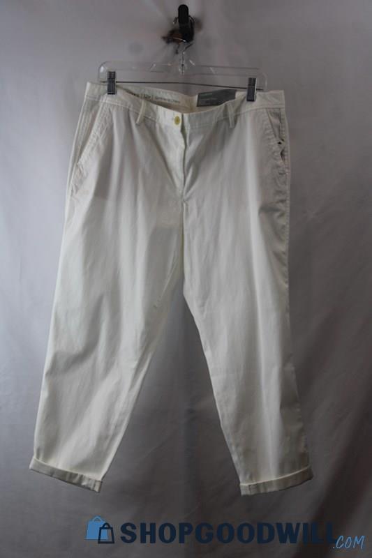 NWT Talbots Women's White Girlfriend Chino Jeans sz 12P